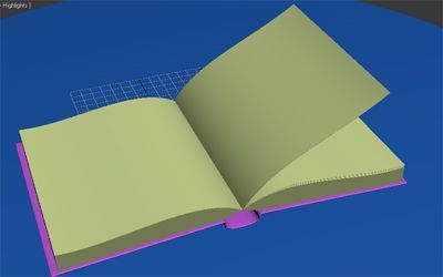 Моделирование перелистывающейся книги в 3Ds max